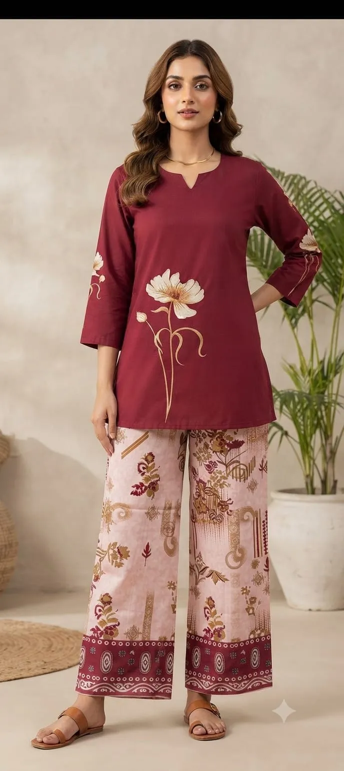 RAYON COTTON CO-ORD SET