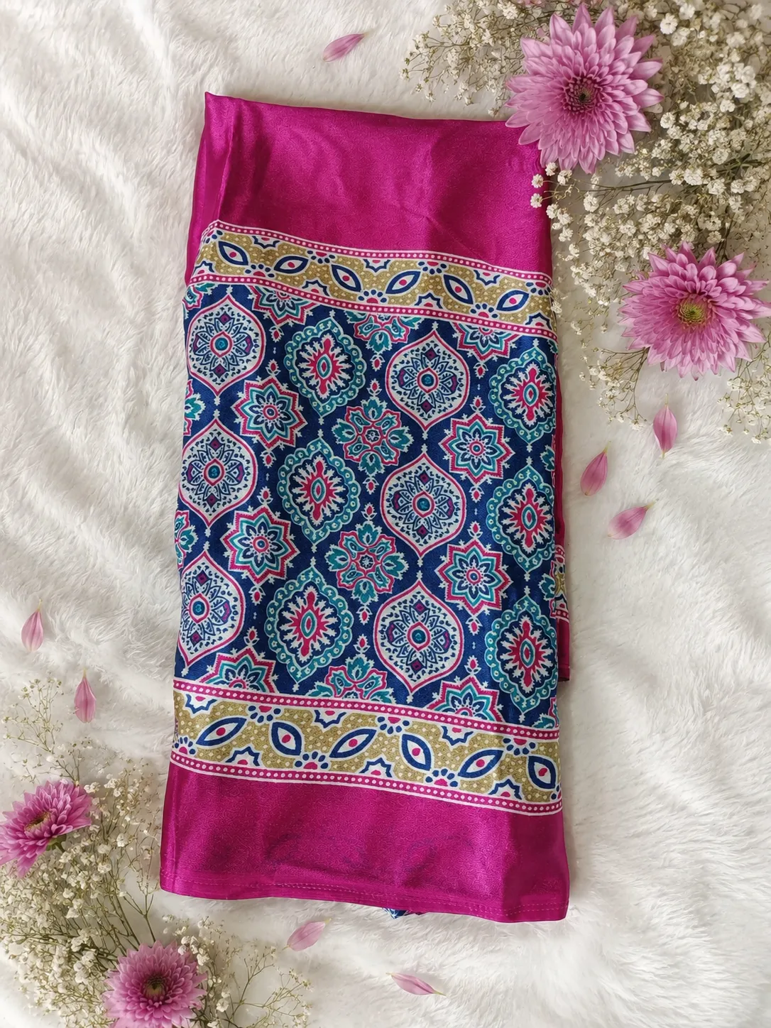 Ajrak Saree