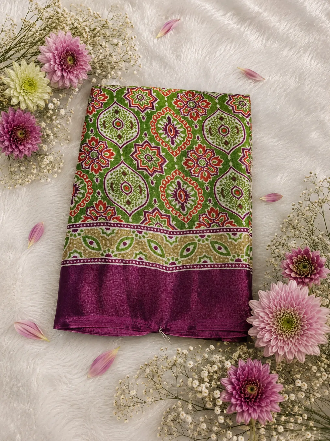 Ajrak Saree