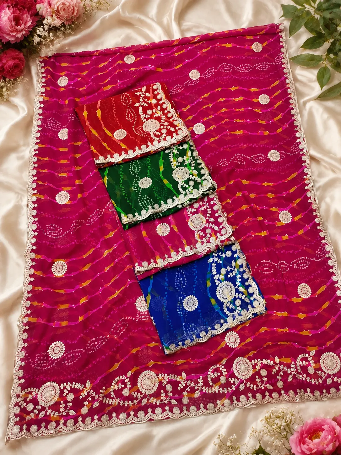 GEORGETTE LEHRIYA SAREE